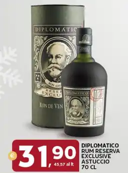 Extra Supermercati Diplomatico rum reserva exclusive astuccio offerta