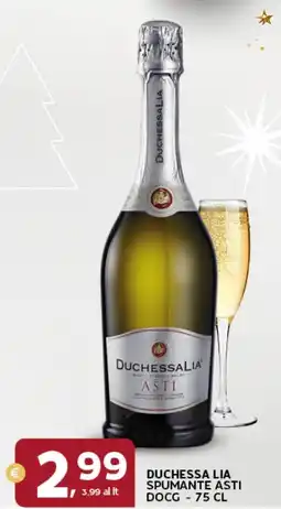 Extra Supermercati Duchessa lia spumante asti docg offerta