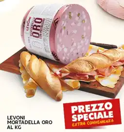 Extra Supermercati Levoni mortadella oro offerta