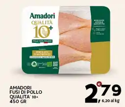 Extra Supermercati Amadori fusi di pollo qualita' 10+ offerta