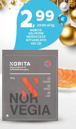 Extra Supermercati Norita salmone norvegese affumicato offerta