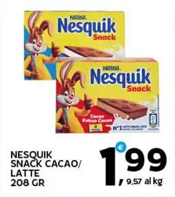 Extra Supermercati Nesquik snack cacao/ latte offerta