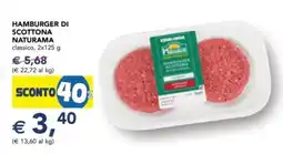 Esselunga Hamburger di scottona NATURAMA offerta