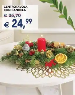Esselunga Centrotavola con candela offerta
