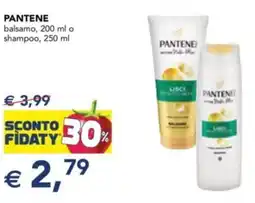 Esselunga PANTENE balsamo o shampoo offerta