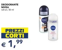 Esselunga Deodorante NIVEA roll-on offerta