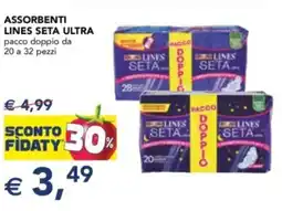 Esselunga Assorbenti LINES SETA ULTRA offerta
