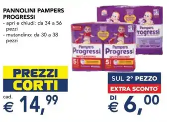 Esselunga Pannolini pampers progressi offerta