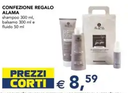 Esselunga Confezione regalo ALAMA Shampoo-balsamo e fluid offerta
