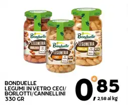 Extra Supermercati Bonduelle legumi in vetro ceci/ borlotti/cannellini offerta