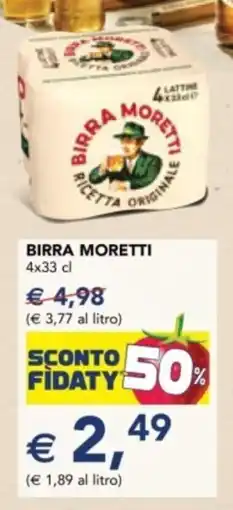 Esselunga Birra MORETTI offerta