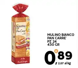 Extra Supermercati Mulino bianco pan carre offerta