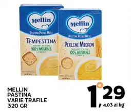 Extra Supermercati Mellin pastina varie trafile offerta