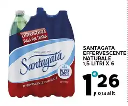 Extra Supermercati Santagata effervescente naturale offerta