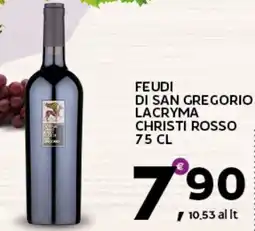 Extra Supermercati Feudi di san gregorio lacryma christi rosso offerta