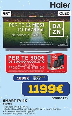 Haier SMART TV 4K 55C95E