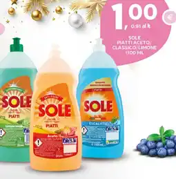 Extra Supermercati Sole piatti aceto/ classico/limone offerta