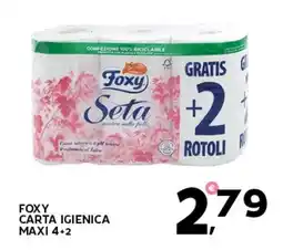 Extra Supermercati Foxy carta igienica maxi 4+2 offerta