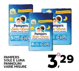Extra Supermercati Pampers sole e luna pannolini offerta