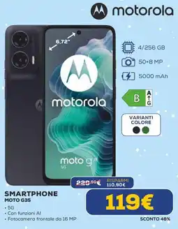 Euronics Motorola SMARTPHONE MOTO G35 offerta