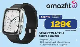 Euronics amazfit SMARTWATCH ACTIVE 2 SQUARE offerta