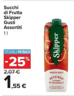 Carrefour Succhi di Frutta Skipper Gusti Assortiti offerta