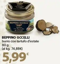 Supermercati Dok BEPPINO OCCELLI burro con tartufo d'estate offerta