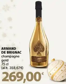 Supermercati Dok ARMAND DE BRIGNAC champagne gold offerta