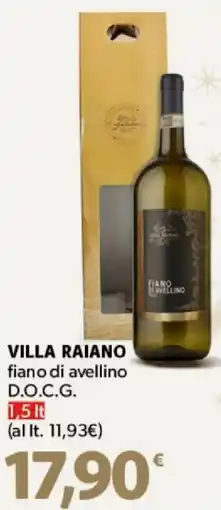 Supermercati Dok VILLA RAIANO fiano di avellino D.O.C.G. offerta