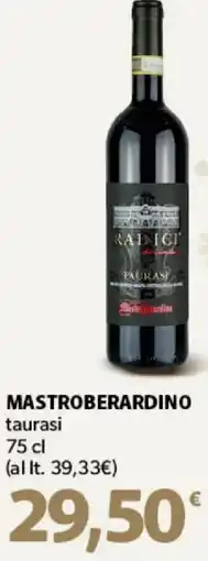 Supermercati Dok MASTROBERARDINO taurasi offerta