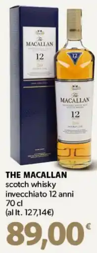 Supermercati Dok THE MACALLAN scotch whisky invecchiato 12 anni offerta