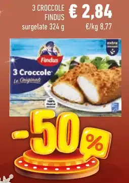 Conad 3 croccole FINDUS offerta