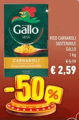 Conad Riso carnaroli sostenibile GALLO offerta