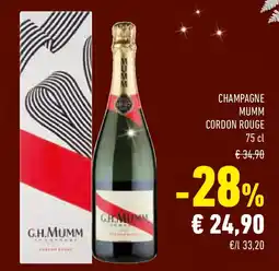 Conad Champagne mumm cordon rouge offerta