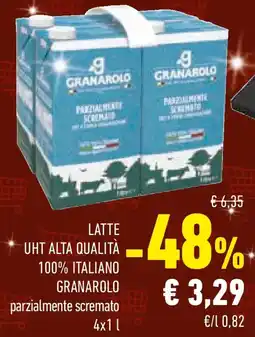 Conad Latte uht alta qualità 100% italiano GRANAROLO offerta