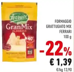 Conad Formaggio grattugiato mix FERRARI offerta