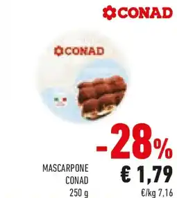 Conad Mascarpone CONAD offerta