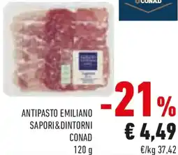 Conad Antipasto emiliano sapori&dintorni CONAD offerta