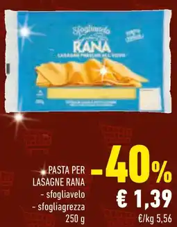 Conad Pasta per lasagne RANA offerta