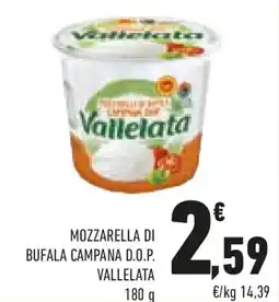 Conad Mozzarella di bufala campana d.o.p. VALLELATA offerta