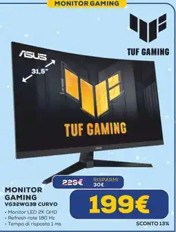 Euronics ASUS MONITOR GAMING VG32WQ3B CURVO offerta