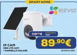 Euronics Ezviz ip cam HB8 lite aov + pannello solare offerta