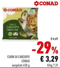 Conad Cuori di carciofo CONAD offerta