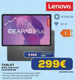 Euronics TABLET IDEA TAB PLUS ZAG70201SE offerta