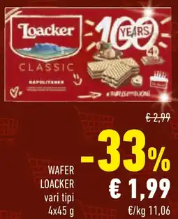 Conad Wafer LOACKER offerta