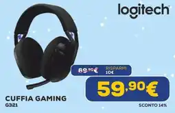 Euronics logitech CUFFIA GAMING G321 offerta