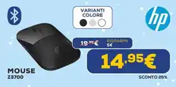 Euronics hp MOUSE Z3700 offerta