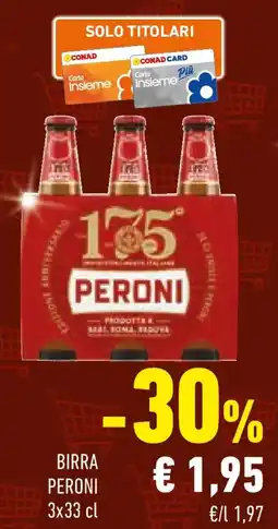 Conad Birra PERONI offerta