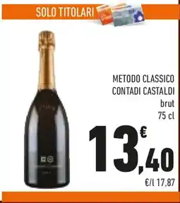 Conad Metodo classico CONTADI CASTALDI bru offerta