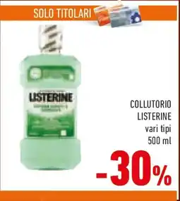 Conad Collutorio LISTERINE offerta